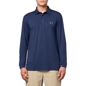NWT Men’s Under Armour UPF 40 Performance 3.0 Long Sleeve Polo-Size XXL
